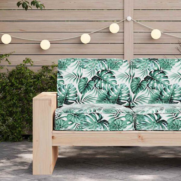 vidaXL Pallet padjakomplekt Lilled 2 pcs Lehemuster 60 x 60 x 12 cm