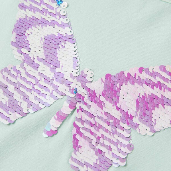 L&uuml;hikeste varrukatega laste s&auml;rk, hele m&uuml;ndiroheline, 140