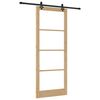 vidaXL Libisev uks ORKDAL Looduslik ja must 93 x 232 cm