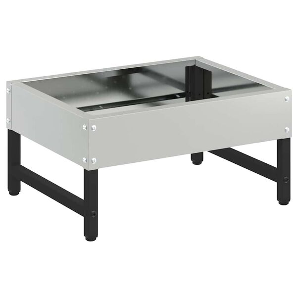 vidaXL Linde söötja Hõbedane 80 x 28 x 13.5 cm Tsinkteras