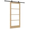 vidaXL Libisev uks ORKDAL Looduslik ja must 93 x 202 cm