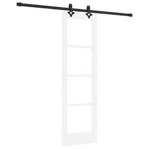 vidaXL Libisev uks ORKDAL Valge ja must 61 x 198,5 cm