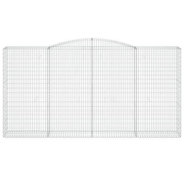 vidaXL kaarekujulised gabioonkorvid 25 tk, 400 x 50 x 200/220 cm, raud