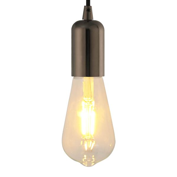 vidaXL Lambihoidjad 2 tk L&auml;ikiv must E27