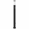 vidaXL anduri ja pistikupesaga pollarvalgusti 110 cm roostevaba teras IP44