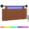 vidaXL Rippuv voodipeats LED-valgustusega Pruun Antiik PU
