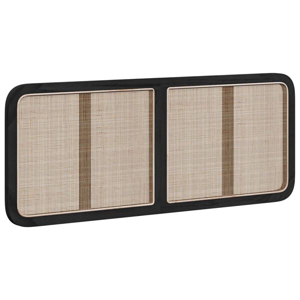 vidaXL Peats peaga Must 140 x 55 x 3 cm Rotang