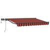 vidaXL Manuaalne varikatus LED-idega Oranž, Must, Antratsiit 3,5 x 2 m
