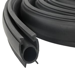 vidaXL Garaaži Ukse Tihend Must 41 x 33 mm 5,5 m PVC