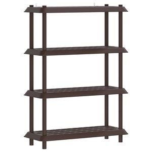 vidaXL Riiulikomplekt 4 tasandit 100 x 40 x 136,5 cm PP Pruun