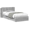 vidaXL Voodiraam ladustamisega peaga Hall Sonoma 75 x 190 cm Tehispuit