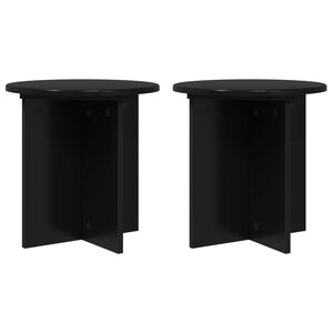 vidaXL Taimede alus 2 pcs Must 40 x 40 x 40 cm Tehispuit