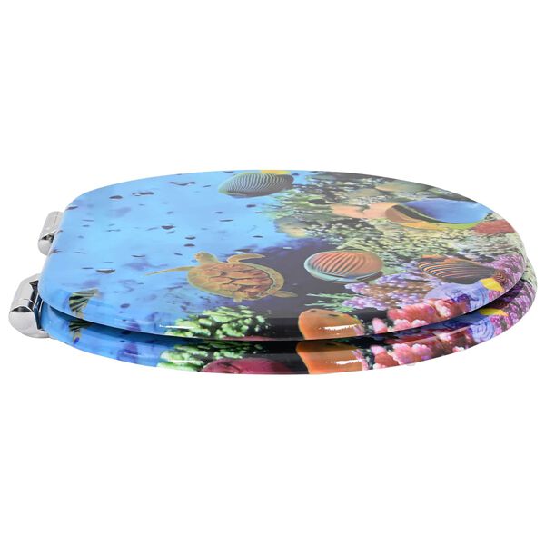 vidaXL Tualettsari 2 pcs S&uuml;gav mere sinine 44 x 38 cm MDF plaat