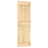 vidaXL Libisev uks NARVIK Naturaalne ja must 70 x 210 cm (213,5 cm)