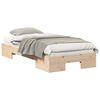 vidaXL Voodi raam Pruun 100 x 200 cm