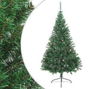 vidaXL kunstkuusk alusega, roheline, 210 cm, PVC