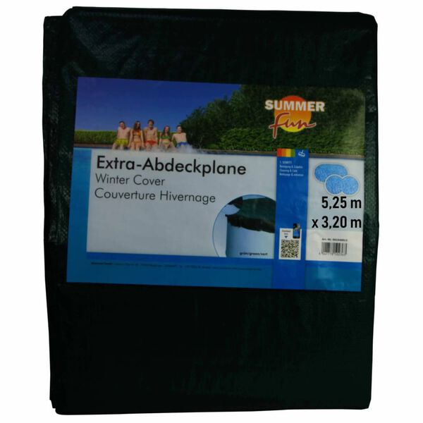 Summer Fun talvine basseinikate, ovaalne, 525 cm, PVC, roheline