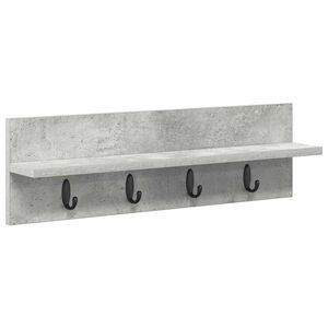 vidaXL Seinale kinnitatav riidepuu Betoonhall 60 x 10,5 x 18 cm