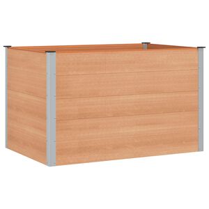 vidaXL K&otilde;rgendatud aia taimelava Pruun 150 x 100 x 91 cm alu.