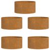 vidaXL Aia istikud 5 pcs Pruun 40 x 40 x 20 cm Corten-teras