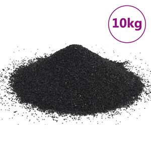vidaXL akvaariumiliiv, 10 kg, must, 0,2-2 mm