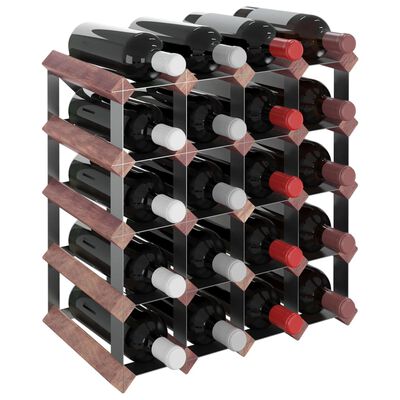 vidaXL veiniriiul 20 pudelile, pruun, männipuit