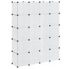 vidaXL modulaarne kapp 14 sektsiooni, valge 37 x 146 x 180,5 cm
