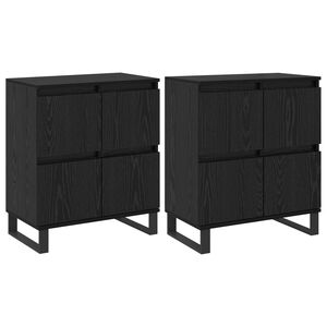 vidaXL K&otilde;ide 2 pcs Must tamm 60 x 35 x 70 cm
