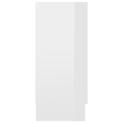 vidaXL vitriinkapp kõrgläikega valge 120x30,5x70 cm puitlaastplaat