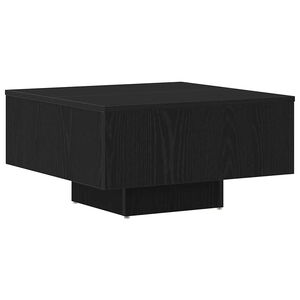 vidaXL Kohvilaud Must tamm 60 x 60 x 31,5 cm Tehispuit