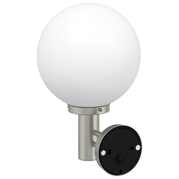 vidaXL Väline seinalamp Hõbedane 28 x 25 x 38 cm Roostevaba teras