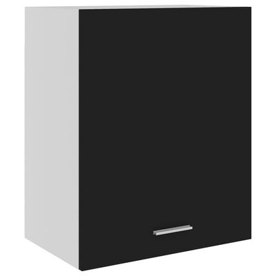 vidaXL köögikapp, must, 50 x 31 x 60 cm, puitlaastplaat