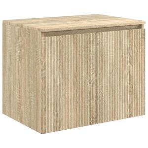 vidaXL Seinale kinnitatav vannitoikapp Sonoma tamm 62,5 x 44,5 x 50 cm