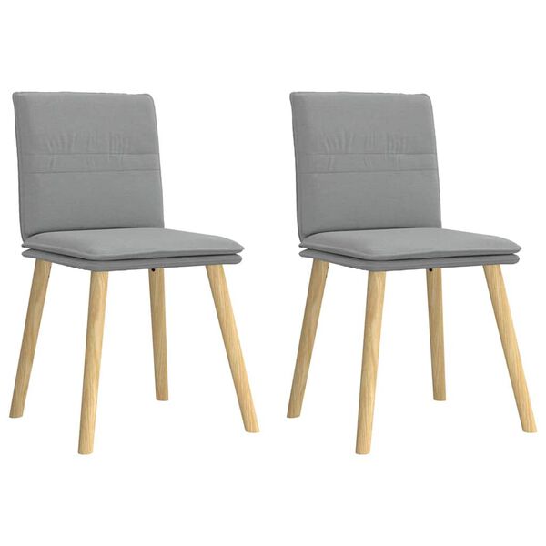 vidaXL s&ouml;&ouml;gitoolid 2 tk, helehall, kangas