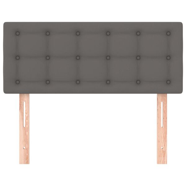 vidaXL voodipeats, hall, 90x5x78/88 cm, kunstnahk