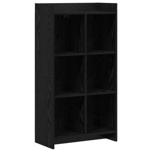 vidaXL Raamatukapp Must tamm 59 x 30 x 111 cm Tehispuit