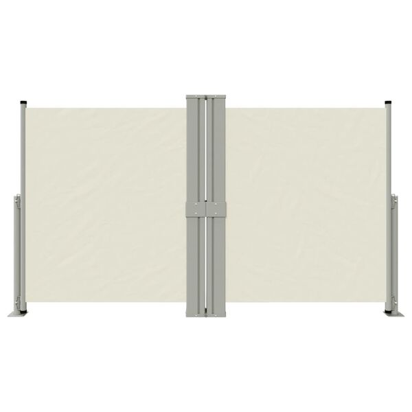 vidaXL lahtitõmmatav külgsein, kreemjas, 140 x 1200 cm