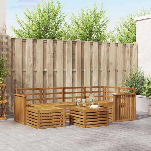 vidaXL Diivanikomplektid Neutraalne Tugev akatsiapuu