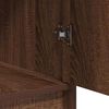 vidaXL Riietumislaud sahtliga 3 pcs Pruun 40 x 41 x 75 cm Tehispuit