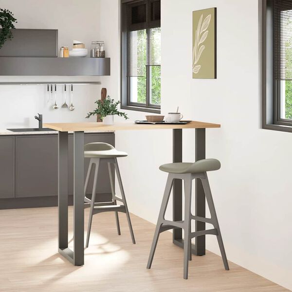 vidaXL baarilaua jalad U-kujulised 2 tk, antratsiithall, 60 x (110-111) cm, teras