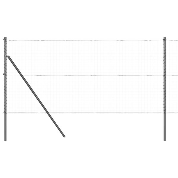 vidaXL Aiapostid 7 pcs Hall Ø32mm 170 cm Tsingitud teras