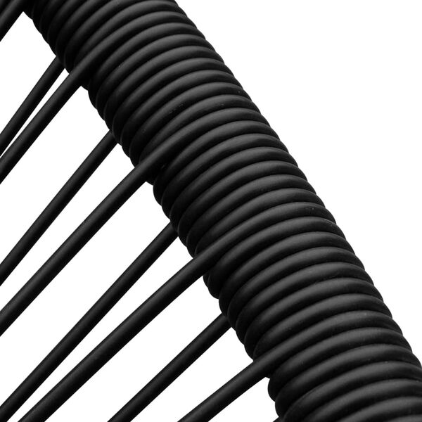 vidaXL aia kiiktool, must, pol&uuml;rotang