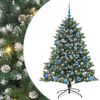 vidaXL Tehisj&otilde;ulupuu Roheline 150 cm PVC, Plastikk ja Teras