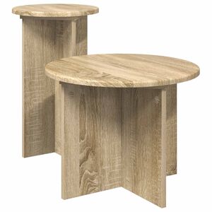 vidaXL Abilaudade komplekt ladustamisega 2 pcs Sonoma tamm Tehispuit