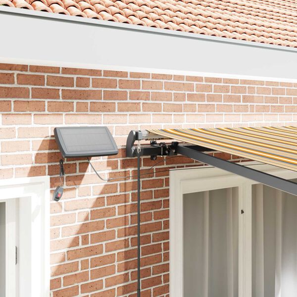 vidaXL K&auml;igukohandatav varikatus Mitmev&auml;rviline 300 x 250 cm kangas