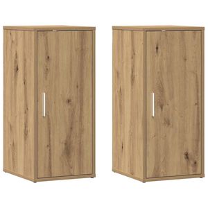 vidaXL kingakapid 2 tk Artisan Oak 32x35x70 cm Engineered Wood
