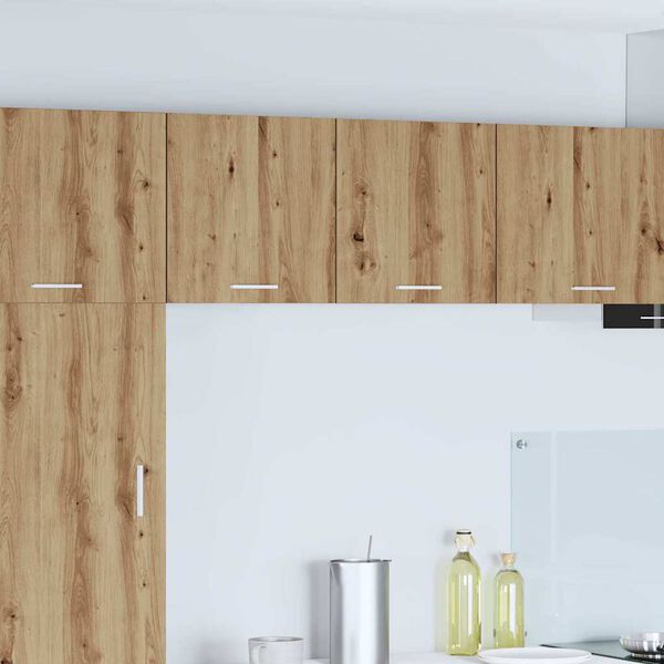 vidaXL Seinakapp Meisterdatud tamm ja valge 40 x 31 x 40 cm Tehispuit