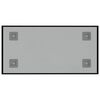 vidaXL seinakinnitusega magnettahvel, must, 40 x 20 cm, klaas