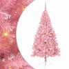 vidaXL Tehis pre-lit j&otilde;ulupuu koos 300 LED-iga Roosa 240 cm PVC