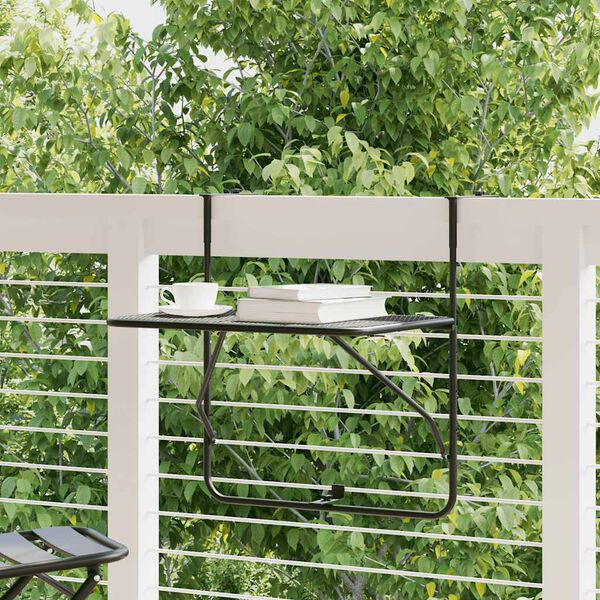 vidaXL r&otilde;dulaud, must, 60 x 40 cm, teras